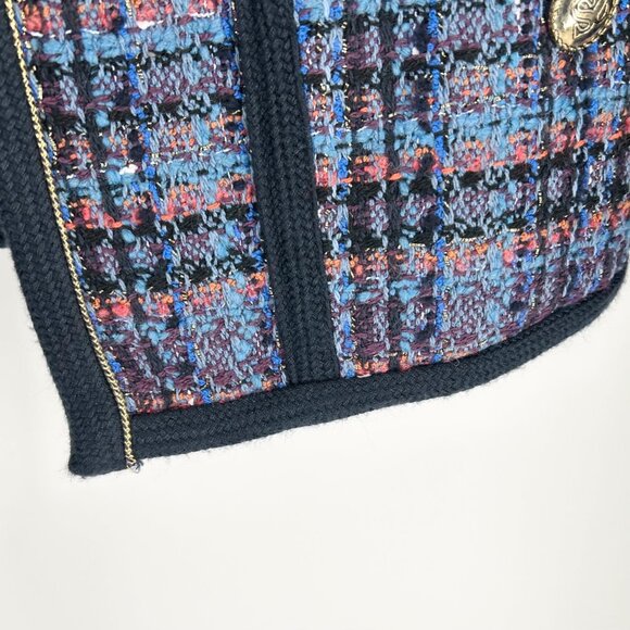 Sandro Liman Tweed Blazer Jacket Size 36 - Picture 7 of 11